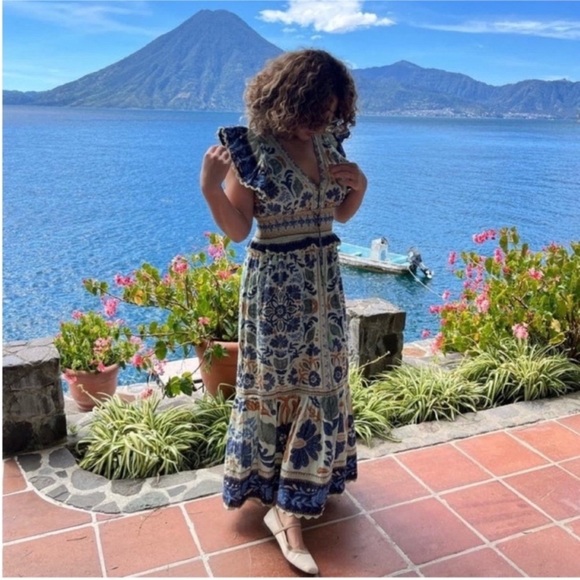 FARM Rio Dresses & Skirts - FARM Rio Ocean Tapestry Maxi Dress